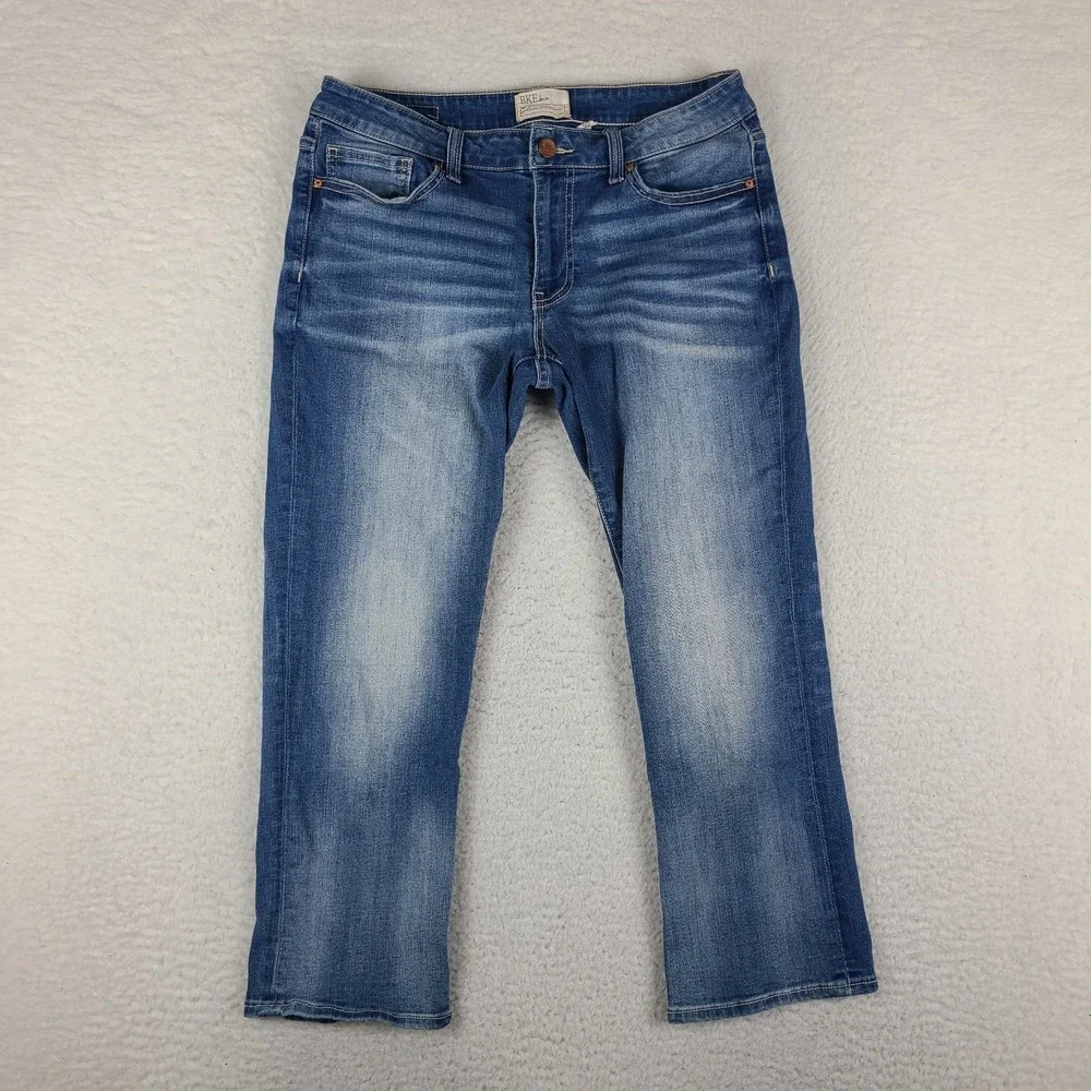 Buckle Jeans Womens 30 Blue Harper Capri Medium Wash BKE Denim *